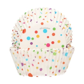Papilotki do muffinów KONFETTI FunCakes, 48 szt