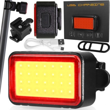 MOCNA LAMPKA ROWEROWA USB AKUMULATOR LED PROFI XXL