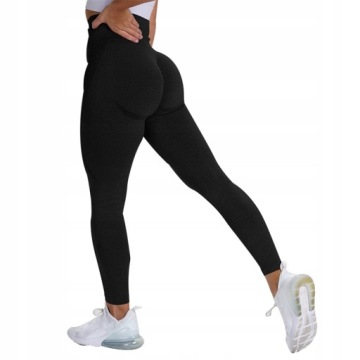 СПОРТИВНЫЕ ЛЕГИНГИ БЕСШОВНЫЕ С ВЫСОКОЙ ПОСАДКОЙ FITNESS L