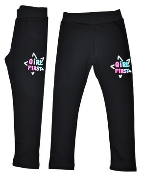 LEGGINSY GETRY CIEPŁE na futerku r.134/140 cm