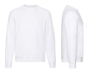 MĘSKA BLUZA GRUBA SOLIDNA FRUIT BIAŁA XXL