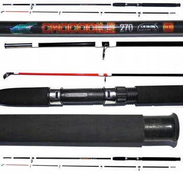 КРОКОДИЛ 270см. 100-250гр. ПОЛНОЕ СТЕКЛОСТЕКЛО.
