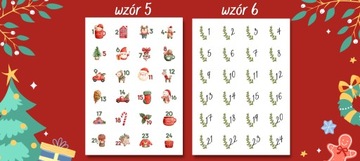 Kalendarz ADWENTOWY TOREBKI DIY Zestaw + naklejki