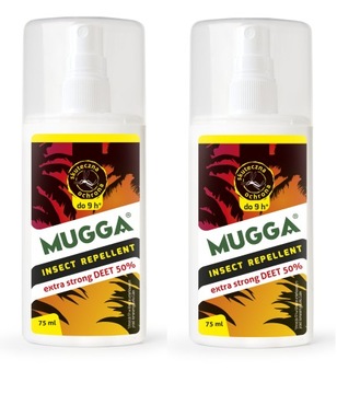 ZESTAW Mugga Spray 2 op. 50% DEET 75 ml