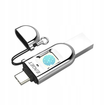 64 GB Metalowe szyfrowanie odcisków palców U dysk