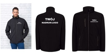 KURTKA SOFTSHELL Z TWOIM NADRUKIEM LOGO REKLAMA