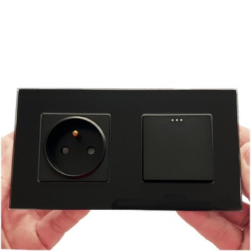 Модуль переключателя одинарной черной лестницы для рамок MIUUN