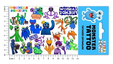 НАБОР НАКЛЕЙКОВ + ТАТУ ДЛЯ ДЕТЕЙ ДЕТСКАЯ РАДУГА ДРУЗЬЯ КАЧЕСТВЕННО