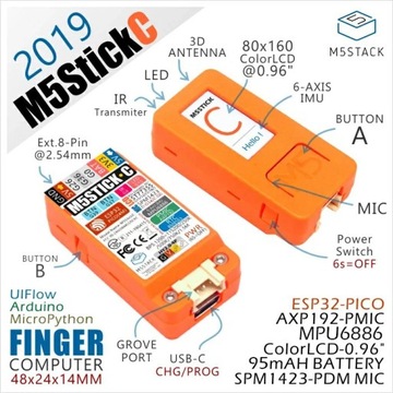 Mini M5Stack с прототипом микрокомпьютера ESP32