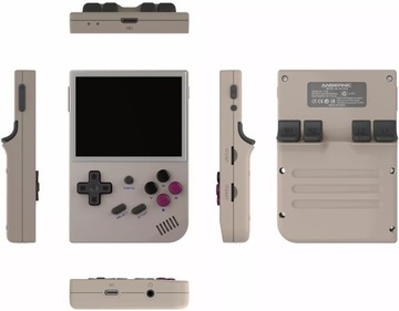Портативная мобильная игровая консоль в стиле ретро Anbernic RG35XX 64 ГБ IPS, серая