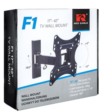 РЕГУЛИРУЕМАЯ ПОДВЕСКА ДЛЯ ТЕЛЕВИЗОРА 17–42 ДЮЙМА