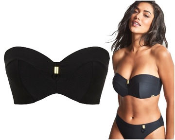 70FF Panache Marianna black bandeau biustonosz do stroju kąpielowego