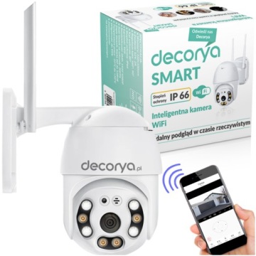 INTELIGENTNA KAMERA OBROTOWA WIFI APLIKACJA WIFI ŚLEDZENIE DETEKCJA RUCHU