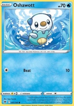 Oryginalna Karta Pokemon Astral Radiance - Oshawott ASR 041