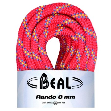 Стандартная красная веревка Beal Rando 8 мм 30 м