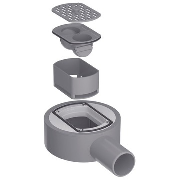 AQUAUNO 360 ЛИНЕЙНЫЙ СЛИВ 50 СМ НИЗКИЙ СИФОН СТАЛЬ ВЫСОКОЙ ПРОИЗВОДИТЕЛЬНОСТИ