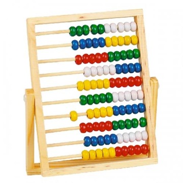 ДЕРЕВЯННЫЙ АБАБУС 10-РЯДНЫЙ, УЧИМСЯ СЧИТАТЬ