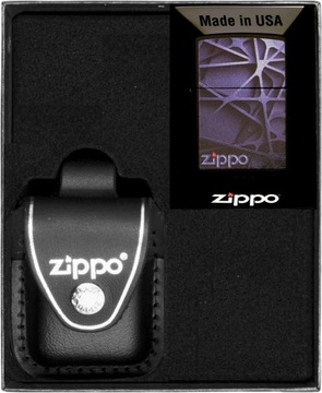 Zestaw ZIPPO BLACK ABSTRACT DESIGN*nr3