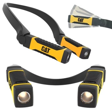 LATARKA LED NA BATERIĘ NA SZYJĘ CATERPILLAR Naświetlacz Do Garażu Warsztat