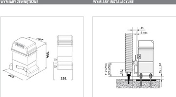 NAPĘD FAAC 746 W OLEJU 600KG 3xPILOT 5LISTWA LAMPA