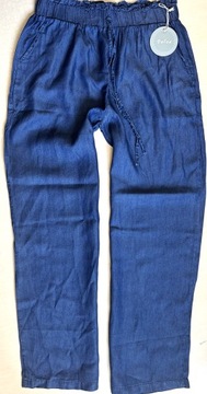 ZWIEWNE SPODNIE JEANSOWE JEANS NIEBIESKIE 36/38/40