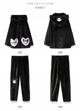 Piżamy Kawaii Cinnamoroll Kuromi Plush Cute and