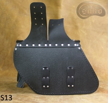 S13A Гладкие мотоциклетные кожаные седельные сумки, производитель SAKO