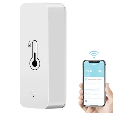 CZUJNIK TEMPERATURY I WILGOTNOŚCI HIGROMETR ZIGBEE TUYA WIFI SMART DOM MINI