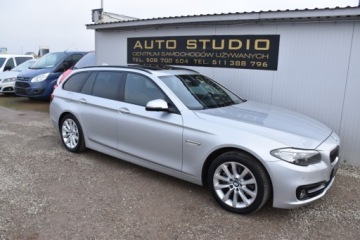 BMW Seria 5 F10-F11 Touring 520d 190KM 2014 BMW Seria 5 Head-Up Wirtual-Licznik NaviKameraSkoraPamiecPanoramaX Drive, zdjęcie 1