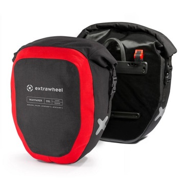 Sakwy Rowerowe Extrawheel Wayfarer 50L Black/Red