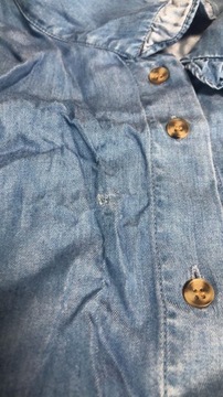 Whistles jeansowa niebieska koszula defekt 36
