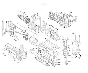 Osłona Wyrzynarka BOSCH GST150CE 000