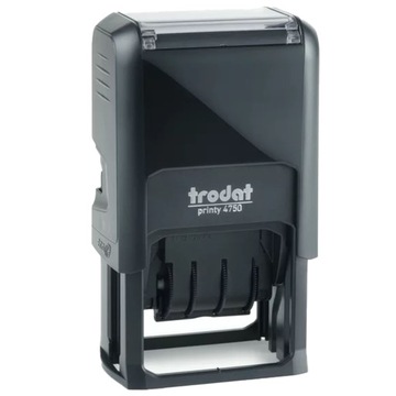 ШТАМП ДАТА ШТАМП TRODAT 4750 НОМЕР ДАТА ВАШ ТЕКСТ ЧЕРНЫЙ ISO