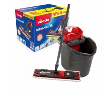 Ведро Vileda Ultramax XL и плоская швабра 42 см
