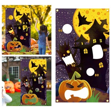 Набор баннеров для игры на Хэллоуин, товары для вечеринок, полиэстеровая ткань, стиль 11