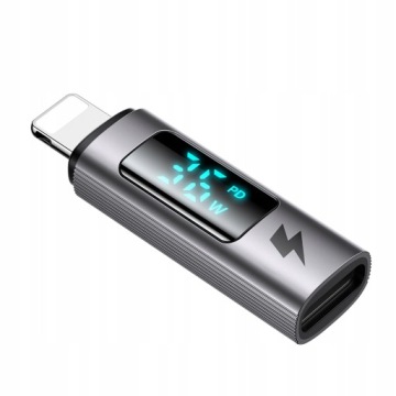 АДАПТЕР MCDODO USB-C АДАПТЕР USB TYP C ДЛЯ LIGHTNING IPHONE 36 Вт ИЗМЕРИТЕЛЬ