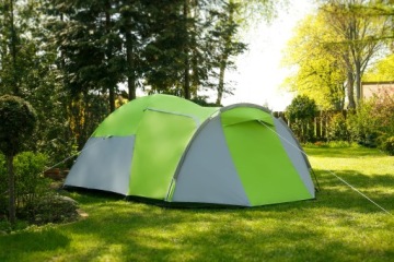 ТУРИСТИЧЕСКАЯ ПАЛАТКА КАМПЕЛА 3-МЕСТНАЯ - ЗЕЛЕНАЯ