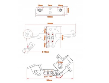 Держатель номерного знака мотоцикла