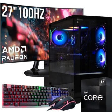 Herní Set I7 32GB Rx 9060XT 16GB Monitor 27" 100Hz