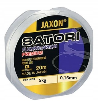 0.16mm 20m Jaxon Satori Fluorocarbon Żyłka Japońsk