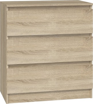 KOMODA MALWIN SALON SYPIALNIA M3 70 - DĄB SONOMA