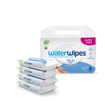Chusteczki wodne WaterWipes 99,9% water 4x60szt