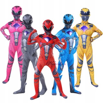 POWER RANGERS STRÓJ DZIECIĘCY PRZEBRANIE KOSTIUM