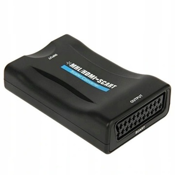 АДАПТЕР HDMI-SCART КОНВЕРТЕР AV EURO FULL HD