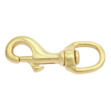 Karabińczyk mosiężny duży 80mm