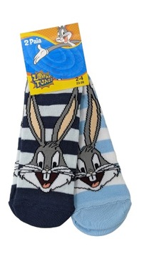 LOONEY TUNES Skarpetki 2-PAK Bawełna Oryginał r.23-26 (2-4 lata)