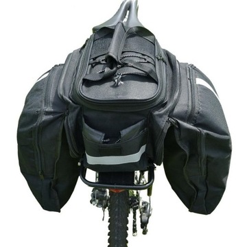 СУМКА ДЛЯ ВЕЛОСИПЕДА, ДВОЙНОЙ САНИТЧ, ОТДЕЛЕНИЯ ДЛЯ БАГАЖНИКА