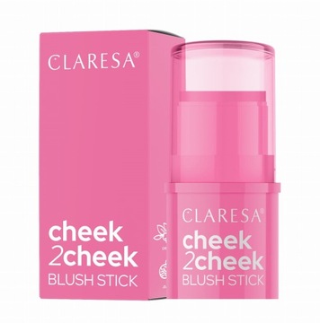 Claresa róż w sztyfcie do policzków makijaż CHEEK 2 CHEEK 01 candy pink