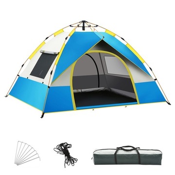 3-4 Person Camping Dome Tent Quick Setup Outdoor