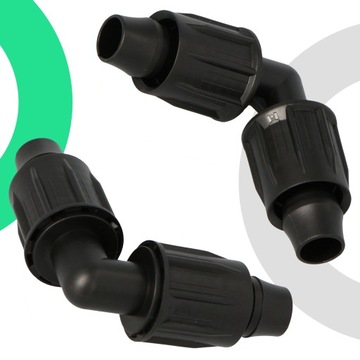 10 шт. PE QJ, вставной коленчатый соединитель для капельной линии 16x16 мм